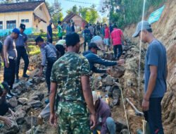 Gelar Karya Bhakti TNI Satkowil 2026, Kodim 0801/Pacitan Tingkatkan Infrastruktur Perbaikan Jalan