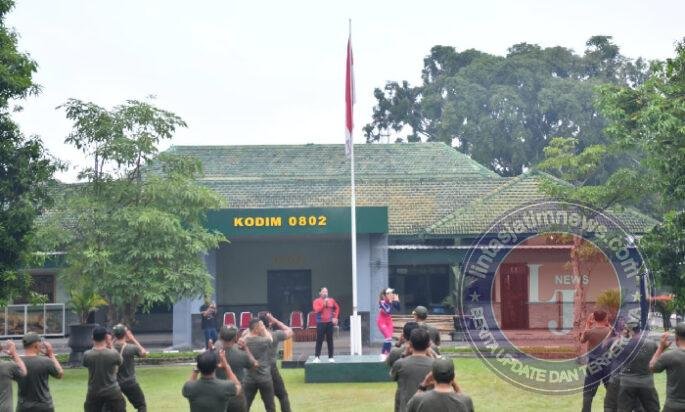 Kodim Ponorogo Gelar Olahraga Bersama Wujudkan Fisik Prima Sukseskan Tugas Pokok