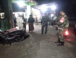 Patroli Malam Koramil Karanggede, Jaga Kondusifitas Wilayah Hingga Larut Malam