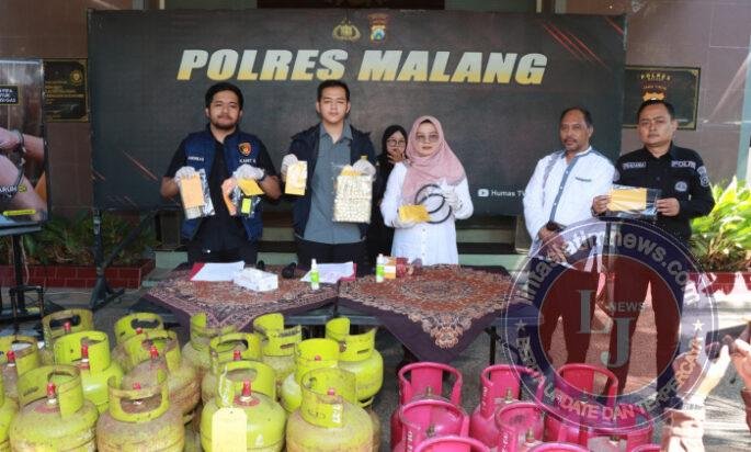 Polres Malang Bongkar Sindikat Pengoplos LPG Bersubsidi di Kepanjen