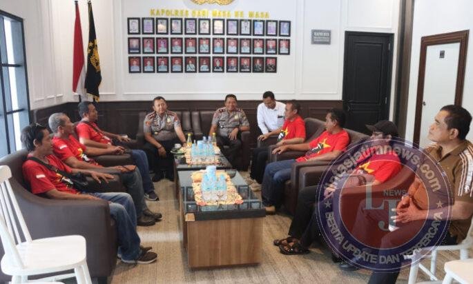 Jogo Jatim : Polres Madiun Kota Perkuat Sinergi dengan Serikat Buruh