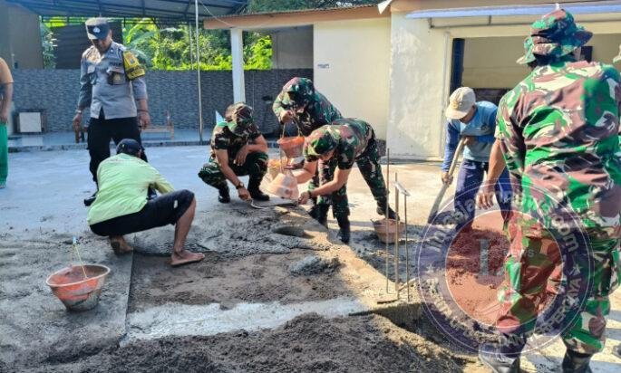 Karya Bhakti Kodim Madiun Perkuat Kemanunggalan dengan Rakyat.