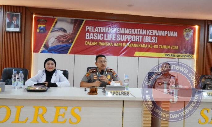 Polres Situbondo Gandeng IDI Latih Personel Kemampuan Basic Life Support