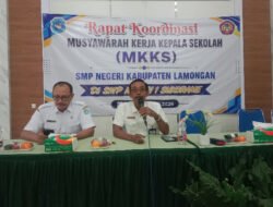 Rakor MKKS SMP Negeri Lamongan: Fokus pada Validitas Kelulusan dan Penguatan Sekolah Ramah Anak