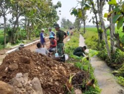 Sumber Air Dekat Mempermudah Satgas TMMD Reg ke-128 Kodim 0725/Sragen
