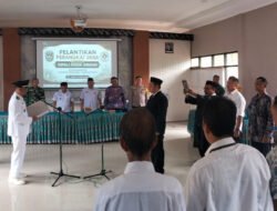 Perkuat Sinergi Kawal Pemerintah Desa, Danramil 0801/02 Kebonagung Hadiri Pelantikan Kasun