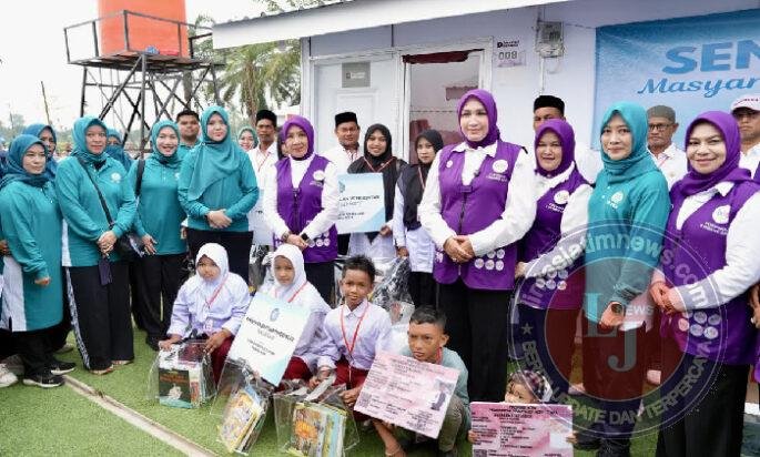 Tri Tito Karnavian Dorong Pemulihan Warga Huntara Aceh Utara Lewat Bantuan Sosial dan Senam Sehat