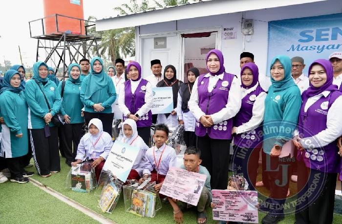 Tri Tito Karnavian Dorong Pemulihan Warga Huntara Aceh Utara Lewat Bantuan Sosial dan Senam Sehat