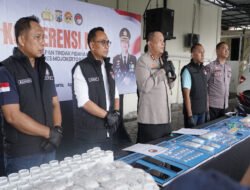 Polres Mojokerto Kota Amankan Barang Bukti Ungkap Narkoba Senilai 1,1 Miliar