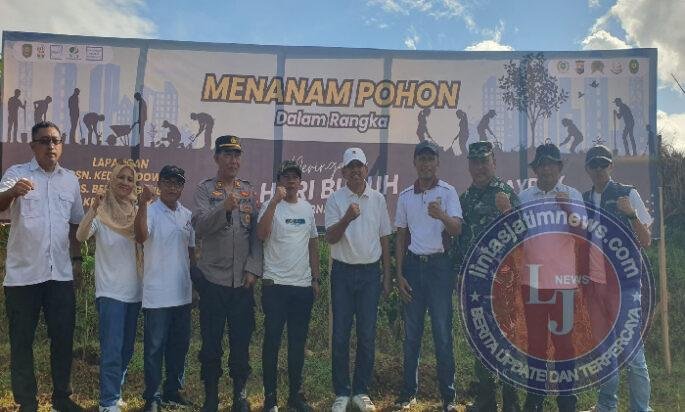 Mayday 2026 di Trenggalek, TNI-Polri dan Pemda Tanam 808 Pohon untuk Lingkungan