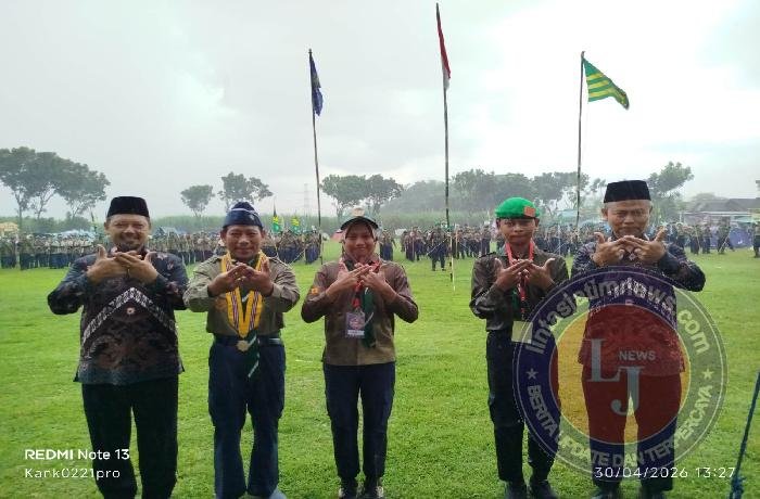 Fathurrahim Syuhadi Buka Jambore HW Kabupaten Kediri di Tengah Guyuran Hujan