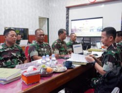 Kodim 0801/Pacitan Menerima Kunjungan Kerja Tim Wasrik Itdam V/Brawijaya