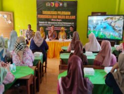 Kolaborasi dengan Dinas Pendidikan, Satgas TMMD Sosialisasi Wajib Belajar