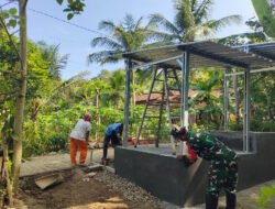 Satgas Proses Pembangunan Tempat Tandon Air Siap Konsumsi