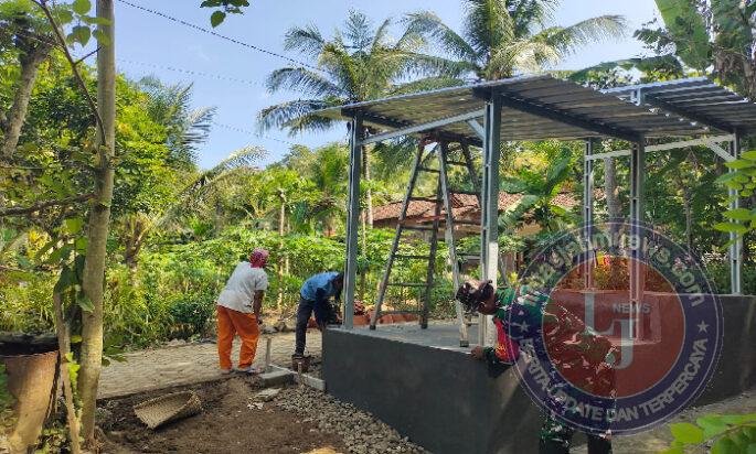 Satgas Proses Pembangunan Tempat Tandon Air Siap Konsumsi