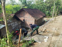 Satgas TMMD Bersemangat Tuntaskan Pengerjaan TPJ