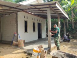 Rumah Mbah Paini Hampir Tuntas, Satgas Tinggal Lakukan Pengecatan