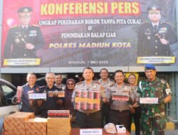 Polres Madiun Kota Gagalkan Pengiriman 3,1 juta Batang Rokok Ilegal Lintas Provinsi