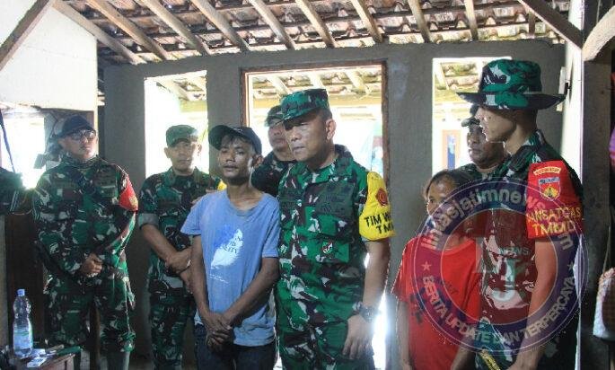 Sentuhan Harapan di Rumah Sederhana, Brigjen TNI Joni Pardede Tinjau RTLH Milik Janda Pencari Pasir dalam TMMD Reguler ke-128 Kodim Sragen