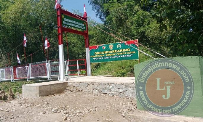 Jembatan Perintis Garuda Selesai Dibangun. Warga : Terimakasih Pak Prabowo Subianto