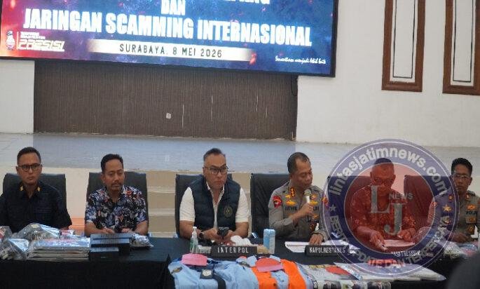 Polrestabes Surabaya Bongkar Markas Scaming Jaringan Internasional 44 Orang Diamankan