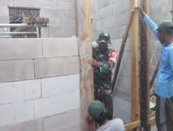 Sentuhan Gotong Royong TNI dan Warga Sulap Rumah Tak Layak Huni di Desa Morang