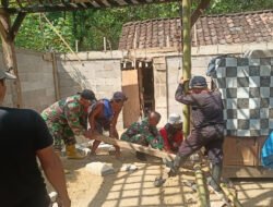 Satgas TMMD Tak Kenal Lelah, Rumah Ibu Manisri Perlahan Berubah Jadi Hunian Layak