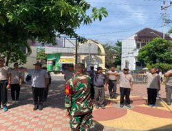 Mantapkan Sikap, Mental & Disiplin Anggota Linmas, Babinsa Sumber Berikan Pelatihan PBB