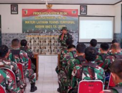 Tingkatkan Profesionalisme Prajurit, Kodim 0801/Pacitan Gelar Latnister Ta. 2026