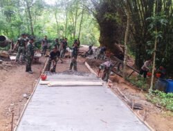 Jalan Hampir Tuntas, Semangat Gotong Royong TMMD Trenggalek Tak Surut