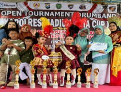 Gemuruh Semangat Anak-anak TK Kartika IV-21 Madiun Juarai Drumband Kapolres Cup XI