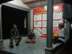 Babinsa Koramil 03/Ngadirojo Gencarkan Patroli Malam, Warga Sanggrahan Merasa Aman dan Tenang