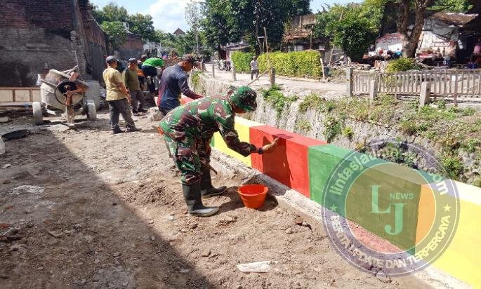 Jelang Penutupan TMMD, Koramil 04/Jebres Bersama Masyarakat Genjot Pekerjaan Hingga Detik Terakhir