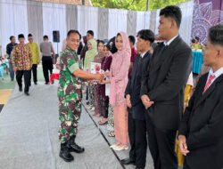 Babinsa Koramil 0801/10 Punung Beri Semangat di Acara Pelepasan Murid SMA Negeri Punung