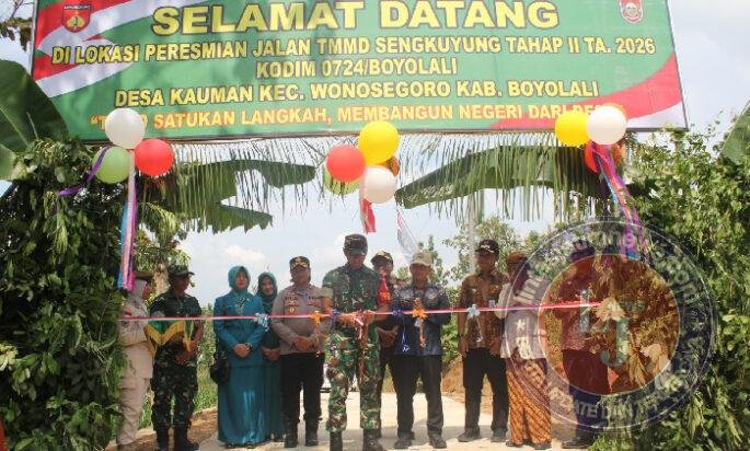 TMMD Ditutup, Semangat Gotong Royong TNI dan Warga Bangun Desa Kian Menguat