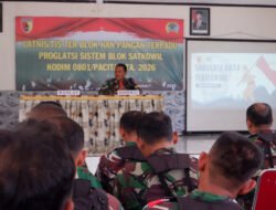 Kodim 0801/Pacitan Gelar Latnister Sebagai Motor Penggerak Hanpangan Wilayah Pacitan
