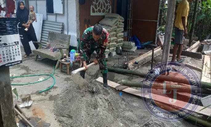 Semangat 8 Wajib TNI Hidupkan Harapan Warga Lewat Rumah Layak Huni