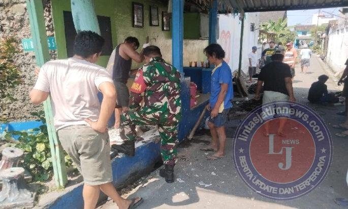 Dekat Tanpa Jarak, Cara Babinsa Jaga Kebersihan Lingkungan Lewat Kerja Bakti Bersama Warga