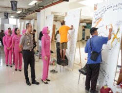 Sambut Hari Bhayangkara ke -80, Polresta Malang Kota Gelar Lomba Mural