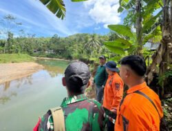 TNI-BPBD Trenggalek Tinjau Tebing Sungai Banjar, Warga Diminta Waspada Longsor