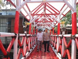Polres Batu Rampungkan Jembatan Merah Putih Presisi, Akses Warga Kini Lebih Aman