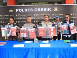 Polres Gresik Bongkar Jaringan Narkoba Madura-Gresik, Sita 209 Gram Sabu dan Selamatkan Ribuan Jiwa