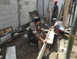 Kepedulian TNI untuk Rakyat, Babinsa Tamanan Bantu Wujudkan Rumah Layak Huni