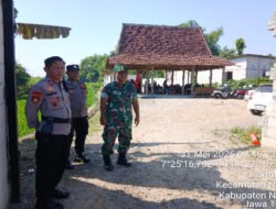 Wujud Sinergitas, Babinsa Koramil 01/Ngawi dan Polres Ngawi Amankan Tes Calon Warga Baru PSHT