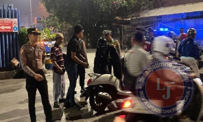 Patroli Malam Stasioner Cipta Kondisi Polres Pelabuhan Tanjung Priok Amankan Pengendara Mencurigakan