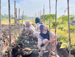 Dukung Program Ketahanan Pangan Presiden, Polres Pasuruan Bersama SMKN 1 Purwosari Kembangkan Budidaya Uwi Ungu