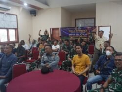Pererat Kebersamaan TNI Dan Masyarakat, Kodim 0735/Surakarta Gelar Nobar Piala Dunia Swedia VS Tunisia