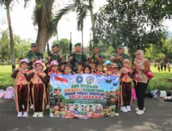 Kodim 0806/Trenggalek Tanamkan Wasbang dan Karakter Anak Lewat Outing Class Siswa SPS Firdaus