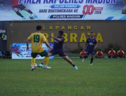 Semarak Hari Bhayangkara ke-80, Laga Persahabatan Jadi Simbol Kuatnya Sinergi di Madiun