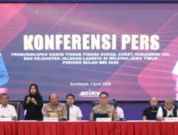 Polda Jatim Ungkap 320 Kasus 3C dan Kejahatan Jalanan Selama Mei 2026